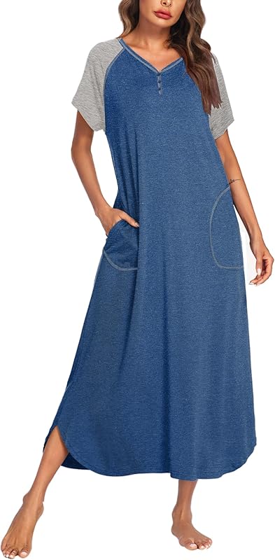 Only Necessities Nightgown Lounge Dress Nightshirt